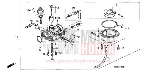CARBURATEUR CRF70FB de 2011